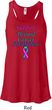 Support Thyroid Cancer Ladies Flowy Racerback