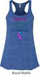 Support Thyroid Cancer Ladies Flowy Racerback