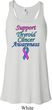 Support Thyroid Cancer Ladies Flowy Racerback