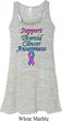 Support Thyroid Cancer Ladies Flowy Racerback