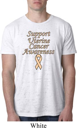 Support Uterine Cancer Awareness Burnout Shirt