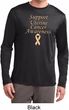 Support Uterine Cancer Awareness Dry Wicking Long Sleeve
