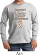 Support Uterine Cancer Awareness Kids Long Sleeve