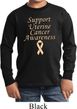Support Uterine Cancer Awareness Kids Long Sleeve