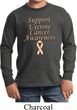Support Uterine Cancer Awareness Kids Long Sleeve