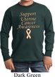 Support Uterine Cancer Awareness Kids Long Sleeve