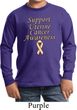 Support Uterine Cancer Awareness Kids Long Sleeve