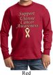 Support Uterine Cancer Awareness Kids Long Sleeve