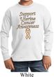 Support Uterine Cancer Awareness Kids Long Sleeve