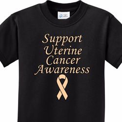 Support Uterine Cancer Awareness Kids Shirts