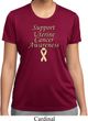 Support Uterine Cancer Awareness Ladies Dry Wicking T-shirt