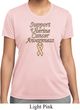 Support Uterine Cancer Awareness Ladies Dry Wicking T-shirt