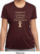 Support Uterine Cancer Awareness Ladies Dry Wicking T-shirt