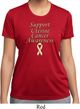 Support Uterine Cancer Awareness Ladies Dry Wicking T-shirt
