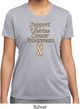 Support Uterine Cancer Awareness Ladies Dry Wicking T-shirt