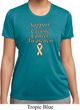 Support Uterine Cancer Awareness Ladies Dry Wicking T-shirt