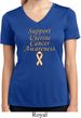 Support Uterine Cancer Awareness Ladies Dry Wicking V-neck