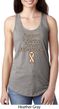 Support Uterine Cancer Awareness Ladies Ideal Racerback