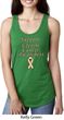 Support Uterine Cancer Awareness Ladies Ideal Racerback