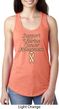 Support Uterine Cancer Awareness Ladies Ideal Racerback