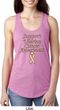 Support Uterine Cancer Awareness Ladies Ideal Racerback