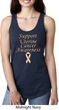 Support Uterine Cancer Awareness Ladies Ideal Racerback