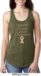 Support Uterine Cancer Awareness Ladies Ideal Racerback