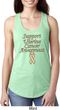 Support Uterine Cancer Awareness Ladies Ideal Racerback