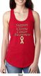 Support Uterine Cancer Awareness Ladies Ideal Racerback