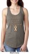 Support Uterine Cancer Awareness Ladies Ideal Racerback