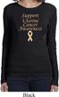 Support Uterine Cancer Awareness Ladies Long Sleeve