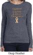 Support Uterine Cancer Awareness Ladies Long Sleeve