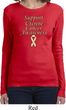 Support Uterine Cancer Awareness Ladies Long Sleeve