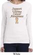 Support Uterine Cancer Awareness Ladies Long Sleeve