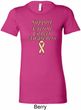 Support Uterine Cancer Awareness Ladies Longer Length Shirt