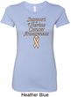Support Uterine Cancer Awareness Ladies Longer Length Shirt