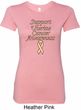 Support Uterine Cancer Awareness Ladies Longer Length Shirt