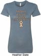 Support Uterine Cancer Awareness Ladies Longer Length Shirt