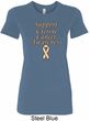 Support Uterine Cancer Awareness Ladies Longer Length Shirt