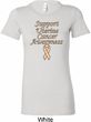Support Uterine Cancer Awareness Ladies Longer Length Shirt