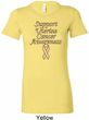 Support Uterine Cancer Awareness Ladies Longer Length Shirt