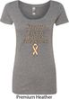Support Uterine Cancer Awareness Ladies Scoop Neck
