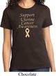 Support Uterine Cancer Awareness Ladies T-shirt