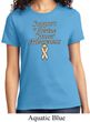 Support Uterine Cancer Awareness Ladies T-shirt