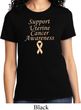 Support Uterine Cancer Awareness Ladies T-shirt