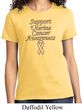 Support Uterine Cancer Awareness Ladies T-shirt