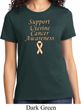 Support Uterine Cancer Awareness Ladies T-shirt