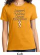 Support Uterine Cancer Awareness Ladies T-shirt