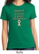 Support Uterine Cancer Awareness Ladies T-shirt