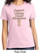 Support Uterine Cancer Awareness Ladies T-shirt